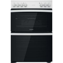 Indesit ID67V9KMW/UK Double Cooker - White